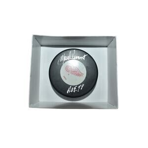 Detroit Red Wings Marcel Pronovost Signed Hockey Puck, H.O.F. 78